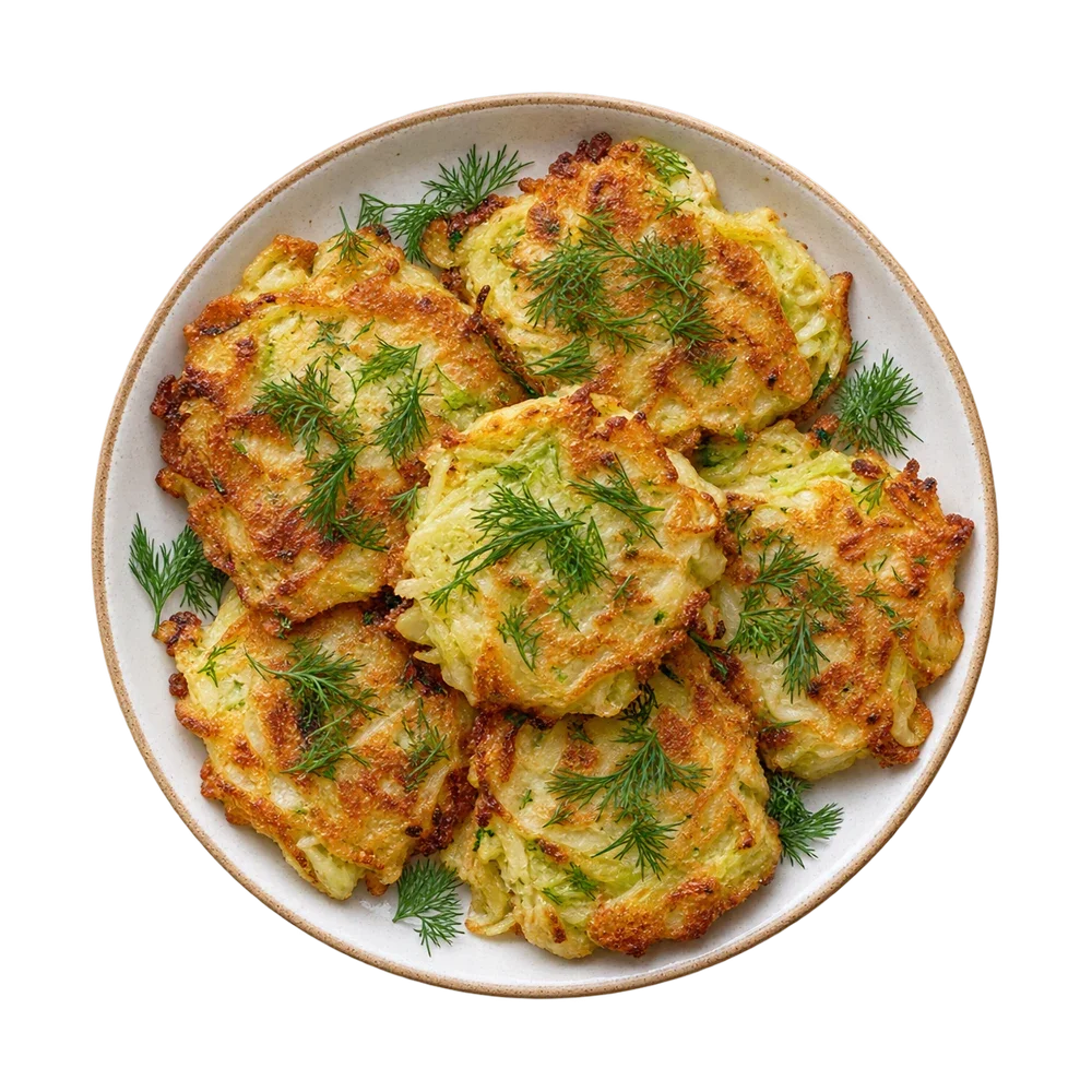 Капустные оладьи