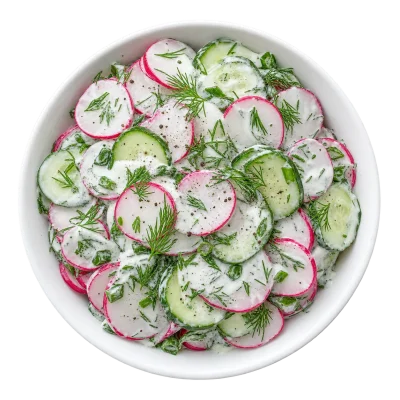 Редис с огурцом